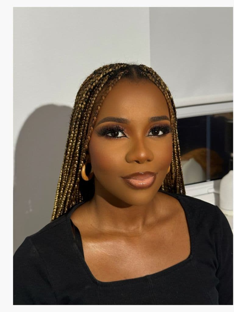 Dramatic lashes and warm tones for a glam night out